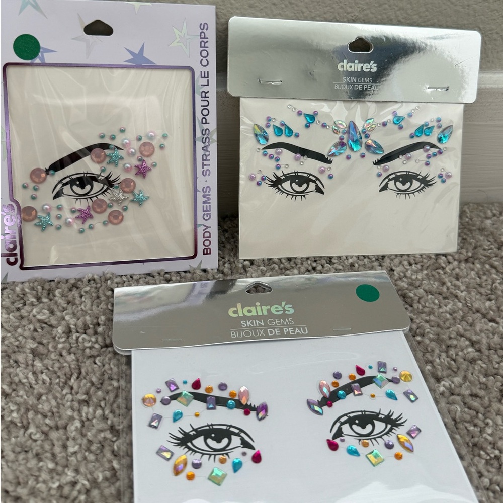 Body and Skin Gems Set Rinesthone Eye